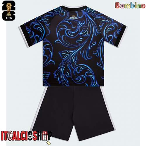 Argentina Seconda Maglia Bambino Mondiali 2026 Manica Corta (+ Pantaloni corti)